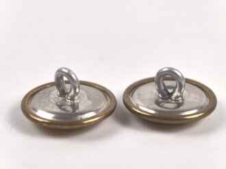 2 Stück Uniformknöpfe je 19mm, vergoldet