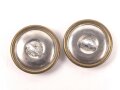 2 Stück Uniformknöpfe je 19mm, vergoldet