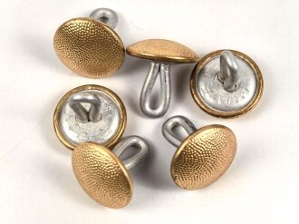 Knopf für einen Mantel mit etwa 15mm langer Öse. Durchmesser 19mm, vergoldate. Sie erhalten ein ( 1 ) Stück