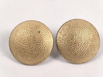 2 x Vergoldeter Uniformknopf 21mm