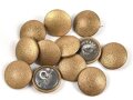 12 x Vergoldeter Uniformknopf je 21mm