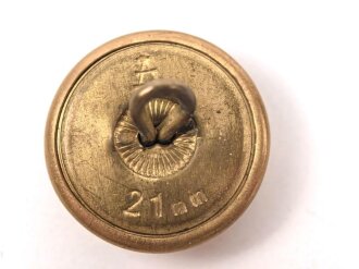 8 x Vergoldeter Uniformknopf je 21mm