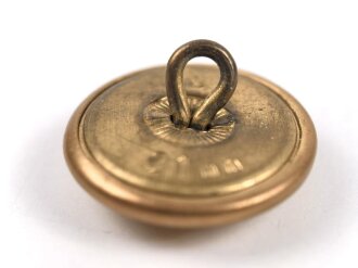 8 x Vergoldeter Uniformknopf je 21mm