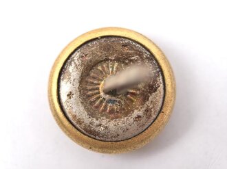 Vergoldeter Knopf für Uniform,18mm mit 20mm langen Splinten,  sie erhalten ein ( 1 ) Stück