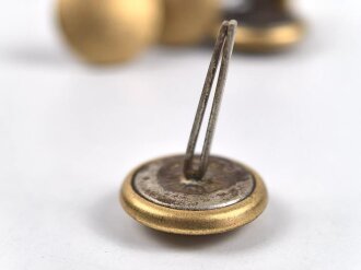 Vergoldeter Knopf für Uniform,18mm mit 20mm langen Splinten,  sie erhalten ein ( 1 ) Stück