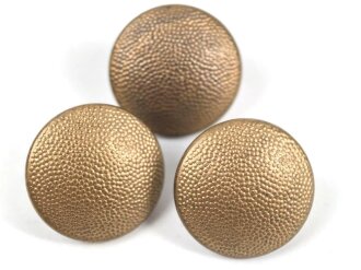 3 x "dunkelgoldfarbener" Uniformknopf je 21mm