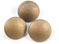 3 x "dunkelgoldfarbener" Uniformknopf je 21mm