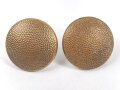 2 x "dunkelgoldfarbener" Uniformknopf je 21mm
