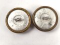 2 x "dunkelgoldfarbener" Uniformknopf je 21mm