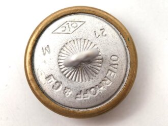 4 x "dunkelgoldfarbener" Uniformknopf je 21mm