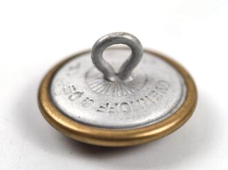 4 x "dunkelgoldfarbener" Uniformknopf je 21mm