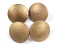 4 x "dunkelgoldfarbener" Uniformknopf je 21mm