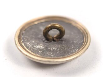 7 x silberner Uniformknopf je 21mm
