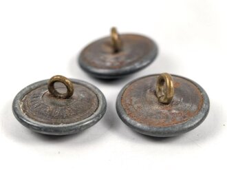 3 x  Uniformknopf Wehrmacht je 21mm