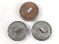 3 x Knopf für eine Feldbluse der Wehrmacht. Durchmesser 21mm