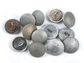 13 x Knopf für eine Feldbluse der Wehrmacht. Durchmesser je 19mm
