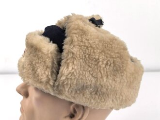 Russland, Winterpelzmütze in gutem Zustand, Kopfgrösse gemessen 58