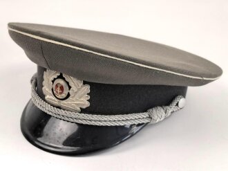 Nationale Volksarmee NVA der DDR, Schirmmütze für einen Offizier der Landstreitkräfte, Kopfgrösse 54, Hergestellt 1984