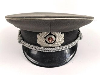 Nationale Volksarmee NVA der DDR, Schirmmütze für einen Offizier der Landstreitkräfte, Kopfgrösse 54, Hergestellt 1984