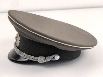 Nationale Volksarmee NVA der DDR, Schirmmütze für einen Offizier der Landstreitkräfte, Kopfgrösse 54, Hergestellt 1977