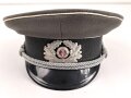 Nationale Volksarmee NVA der DDR, Schirmmütze für einen Offizier der Landstreitkräfte, Kopfgrösse 54, Hergestellt 1977