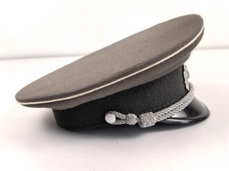 Nationale Volksarmee NVA der DDR, Schirmmütze für einen Offizier der Landstreitkräfte, Kopfgrösse 56, Hergestellt 1978