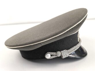 Nationale Volksarmee NVA der DDR, Schirmmütze für einen Offizier der Landstreitkräfte, Kopfgrösse 56, Hergestellt 1978