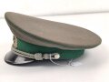 Nationale Volksarmee NVA der DDR, Schirmmütze für einen Offizier der Grenztruppe, Kopfgrösse 57, Hergestellt 1975