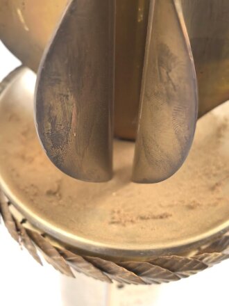 Russland, Erinnerungsfackel datiert 1992, überreicht an das Kollektiv einer GSM Basis.  Gesamthöhe 47cm, guter Gesamtzustand