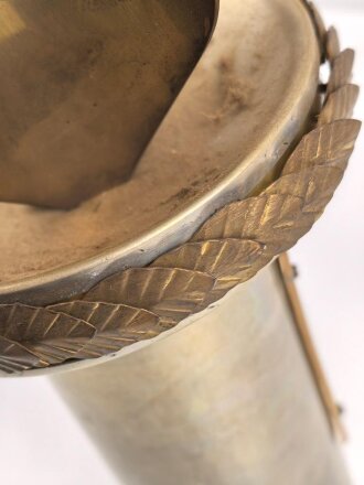 Russland, Erinnerungsfackel datiert 1992, überreicht an das Kollektiv einer GSM Basis.  Gesamthöhe 47cm, guter Gesamtzustand