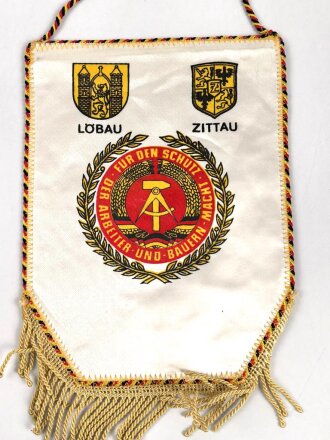 DDR Wimpel "Offiziershochschule der Landstreitkräfte Ernst Thälmann" 15 x 20cm