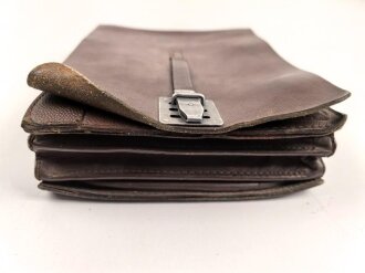 Bundeswehr, Kartentasche Leder, gebraucht