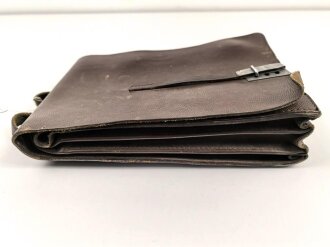 Bundeswehr, Kartentasche Leder, gebraucht