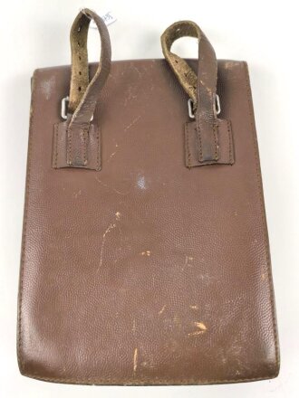 Bundeswehr, Kartentasche Leder, gebraucht