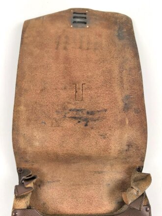 Bundeswehr, Kartentasche Leder, gebraucht