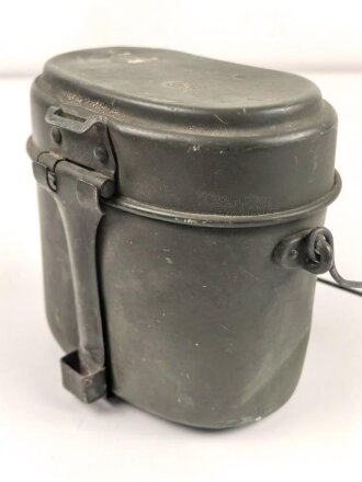 Deutschland nach 1945, Kochgeschirr Aluminium, Originallack, nicht gestempelt