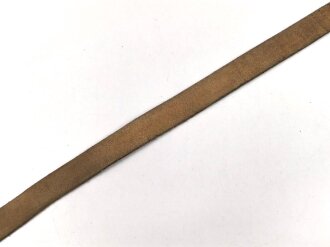 Bundeswehr Hosengürtel geschwärztes Leder, Gesamtlänge 105cm