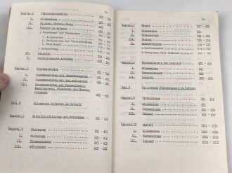 Bundeswehr  Vorschrift " Einzelanweisung für die Ausbildung der Jägertruppe Nr, F4, Die schwere Jägerkompanie" Datiert 1974