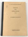 Bundeswehr  Vorschrift " Einzelanweisung für die Ausbildung der Jägertruppe Nr, F4, Die schwere Jägerkompanie" Datiert 1974