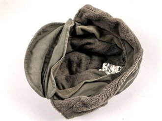 Bundeswehr , Wintermütze oliv, Kopfgrösse 57, datiert 1971, gebraucht