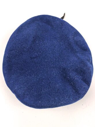 Bundeswehr, Barett blau, Kopfgrösse 59, datiert 1981,  ungetragenes Stück, eingestaubt