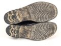Bundeswehr, Paar Stiefel für Fallschirmjäger alter Art . Dreiteilige Sohle, Gesamtlänge 31,5cm,  getragenes Paar, ungereinigt