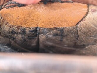 Bundeswehr, Skischuh alter Art, Sohlenlänge 31cm, ungereinigtes Paar