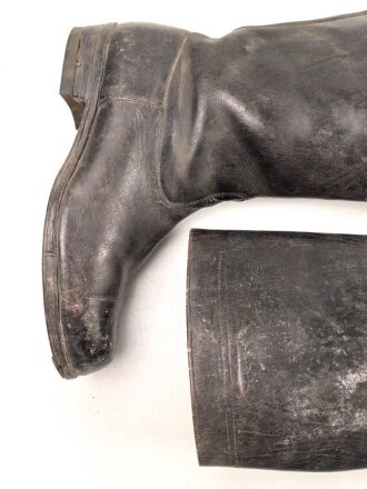 Paar Stiefel für weibliches Personal der Wehrmacht ( Helferinnen und RAD w. ) Getragenes, ungereinigtes Paar, Sohlenlänge 25cm