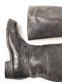 Paar Stiefel für weibliches Personal der Wehrmacht ( Helferinnen und RAD w. ) Getragenes, ungereinigtes Paar, Sohlenlänge 25cm