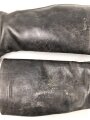 Paar Stiefel für weibliches Personal der Wehrmacht ( Helferinnen und RAD w. ) Getragenes, ungereinigtes Paar, Sohlenlänge 25cm