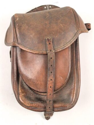 Satteltasche Wehrmacht. datiert 1941, verzogen, angetrocknet