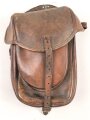 Satteltasche Wehrmacht. datiert 1941, verzogen, angetrocknet
