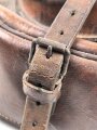 Satteltasche Wehrmacht. datiert 1941, verzogen, angetrocknet