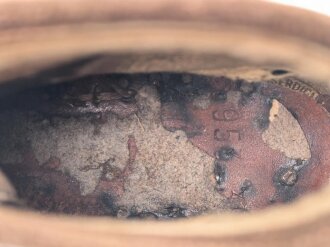 Paar Skischuhe aus Hitlerjugend Nachlass. Sicherlich privat beschafft, getragenes Paar, Sohlenlänge 27cm